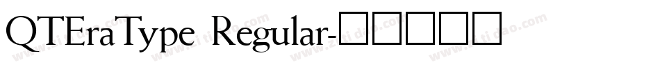 QTEraType Regular字体转换